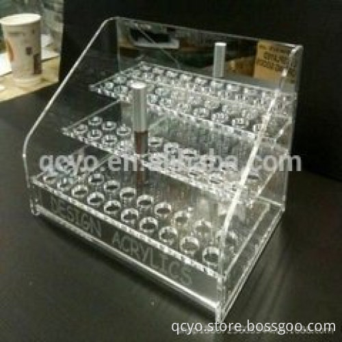 acrylic Cosmetic & brush organizer / acrylic holder tray
